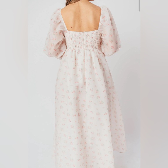 Mona Maxi Dress with Smocking in Blush Floral - Bump Friendly Maternity - Picture 3 of 3